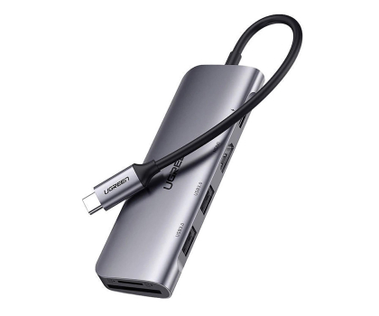 Hub USB UGREEN Adapter HUB CM195 USB-C do HDMI 2x USB-A 3.0 SD/TF PD